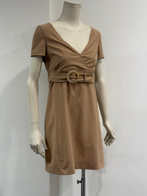 1997 Prada belted safari midi dress
