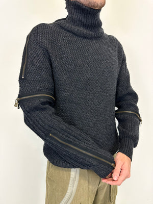 AW2003 Dolce & Gabbana full zipper modular sweater