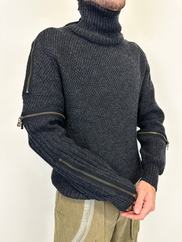 AW2003 Dolce & Gabbana full zipper modular sweater