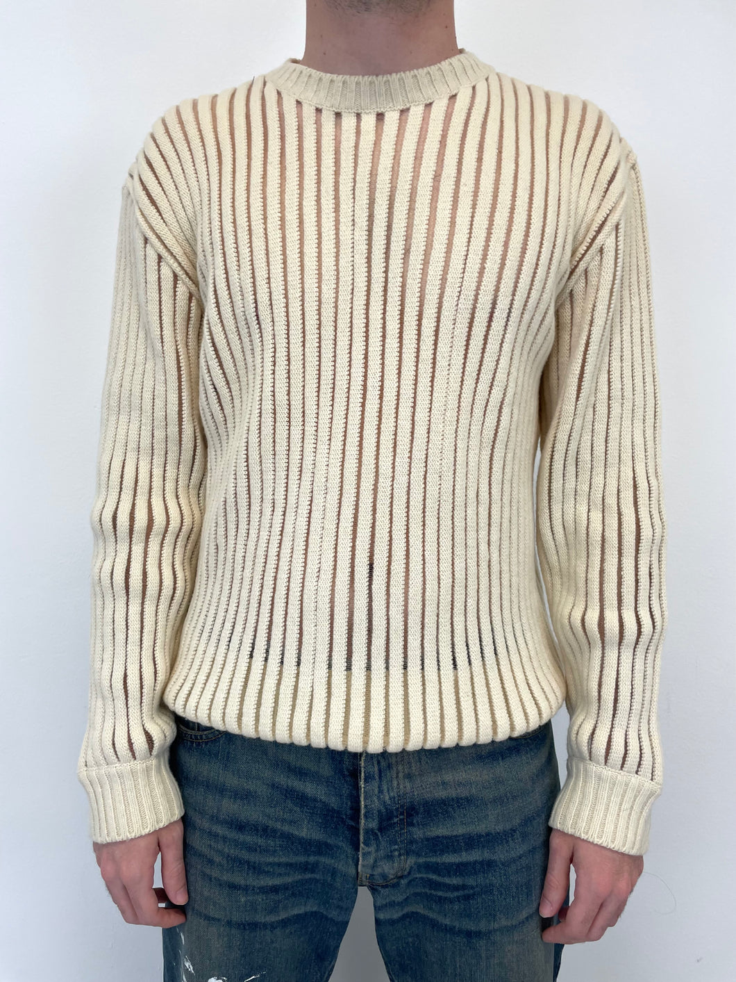 1998 Helmut Lang semi transparent sweater
