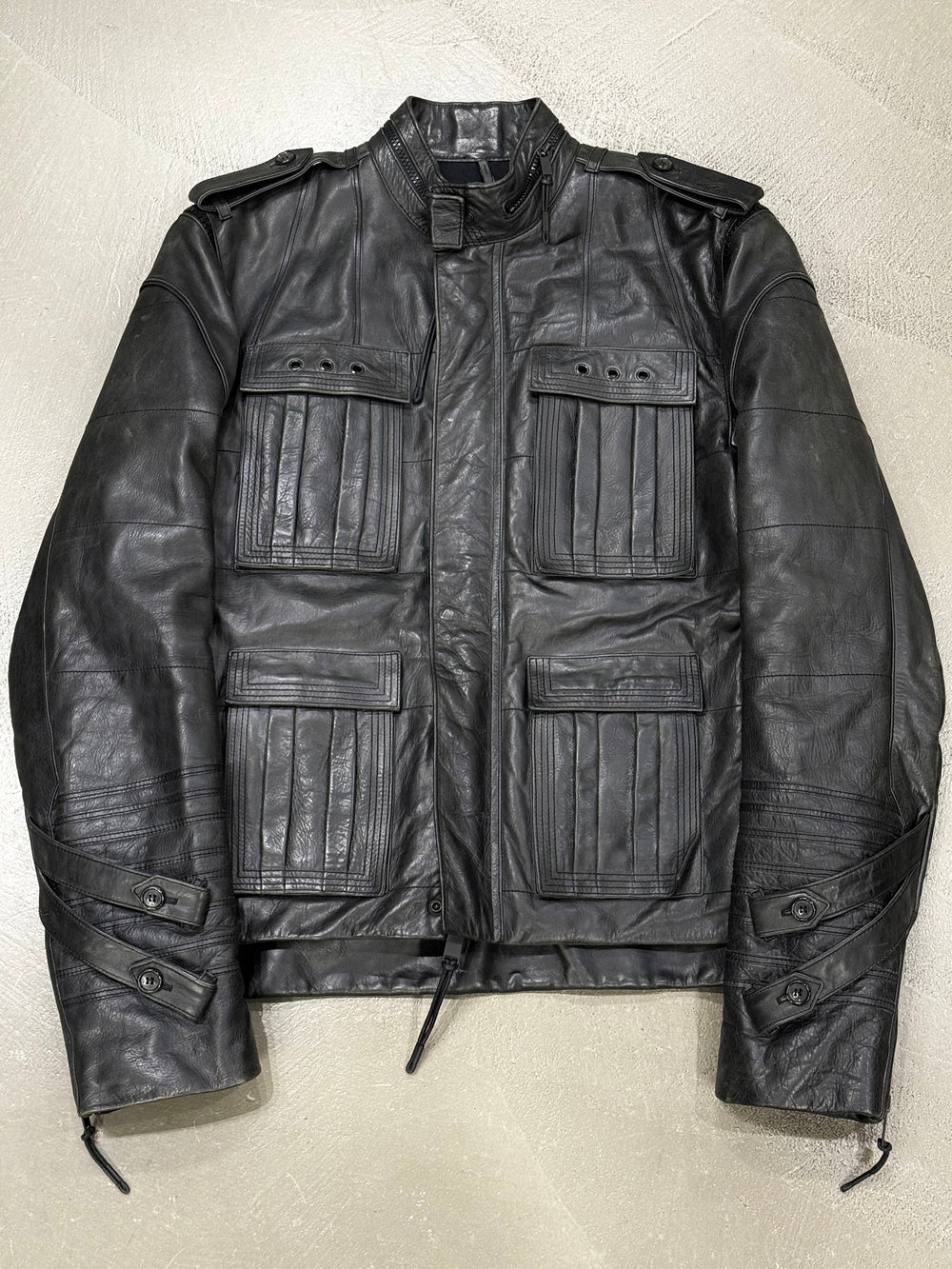A/W2003 Dior by Hedi Slimane "Luster" Campaign M65 leather jacket