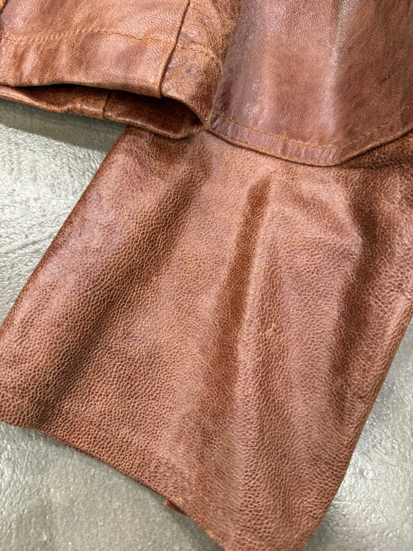 S/S2003 DSquared2 “Civil War” runway military leather jacket