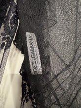 Load image into Gallery viewer, 1998 Dolce &amp; Gabbana sheer butterfly mesh top
