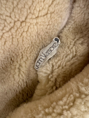 1980s Gianni Versace mainline white sheepskin