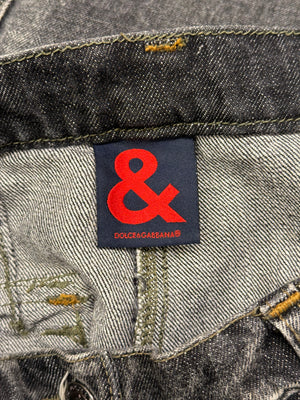 2000s Dolce & Gabbana heavy cotton faded cargo pants
