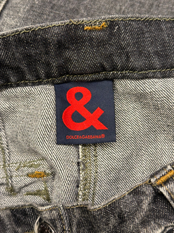 2000s Dolce & Gabbana heavy cotton faded cargo pants