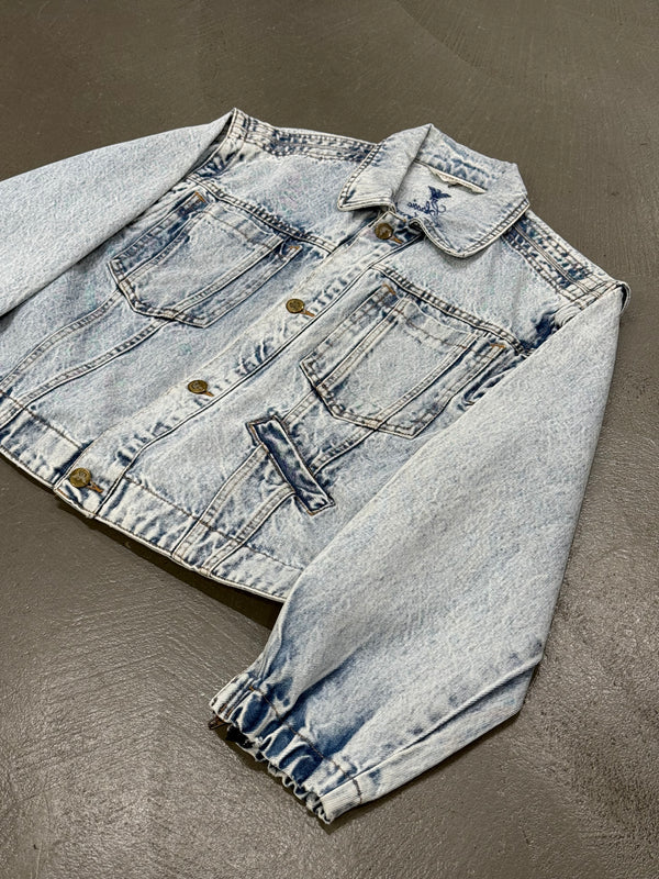 1990s Giorgio Armani cropped denim jacket