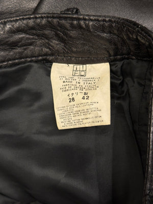 2000s Cavalli hybrid tiger leather pants