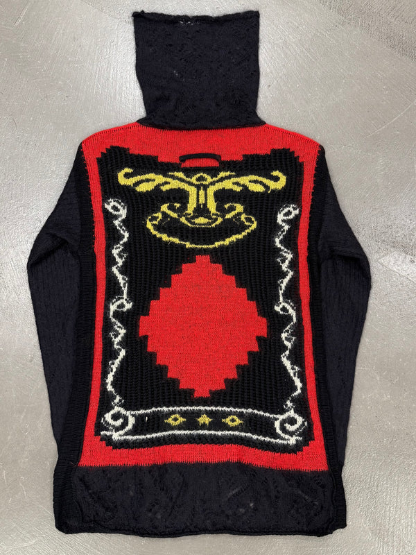 A/W2007 Jean Paul Gaultier intarsia crochet knit