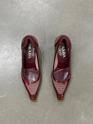 2000s Prada red heels