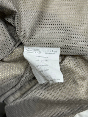 2000s Prada white zip jacket with red piping