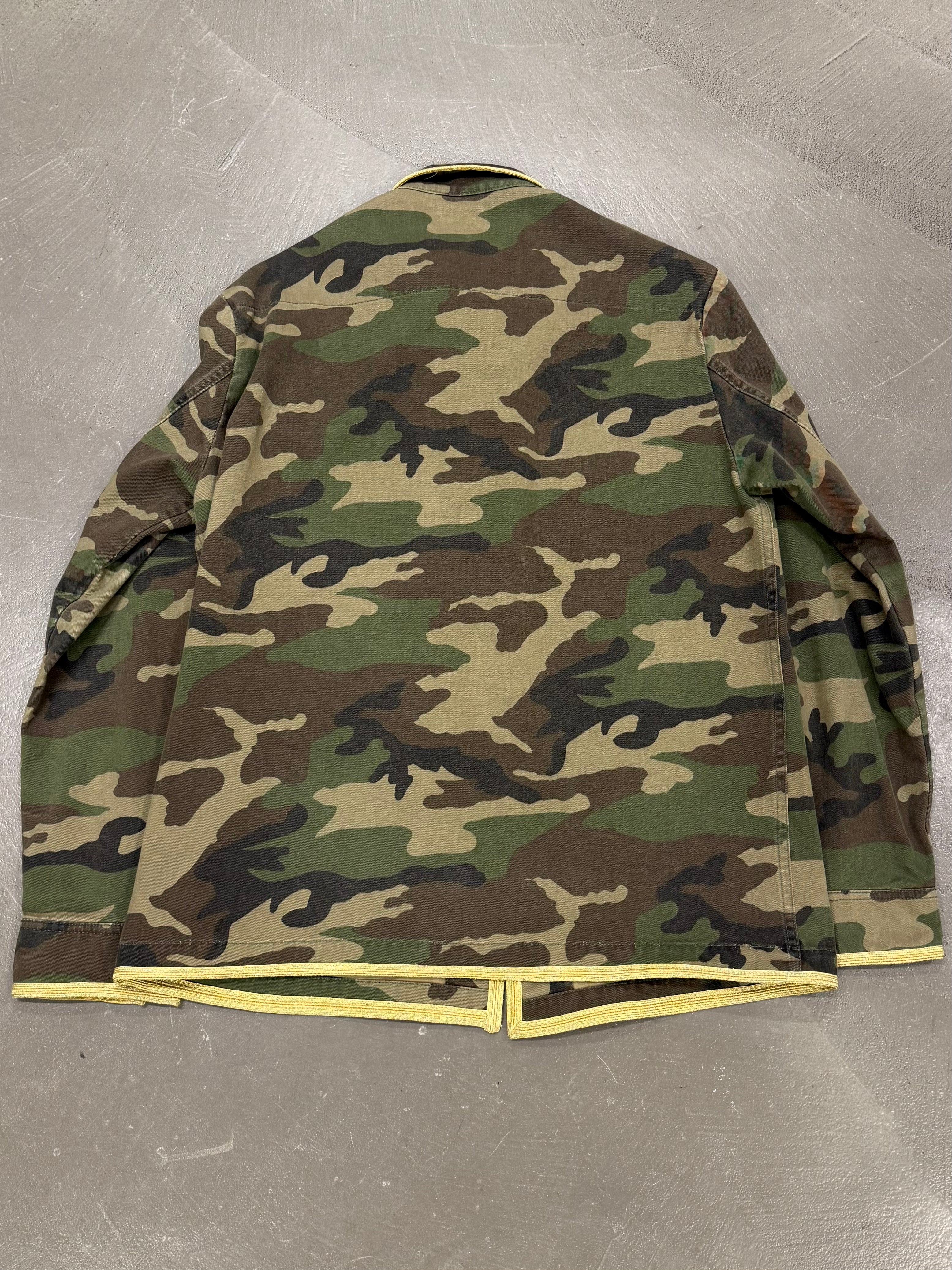 S/S2015 Saint Laurent by Hedi Slimane M65 gold trimmed military jacket