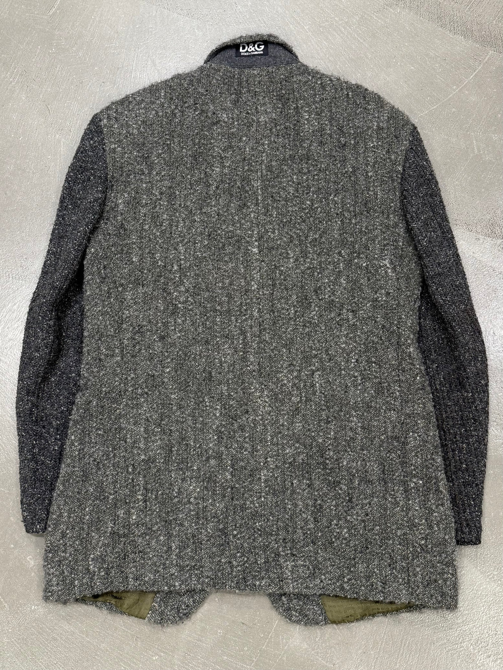 2000s Dolce & Gabbana hybrid wool jacket