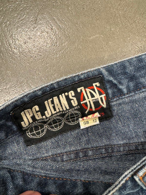 S/S 2003 Jean Paul Gaultier flared patchwork jeans