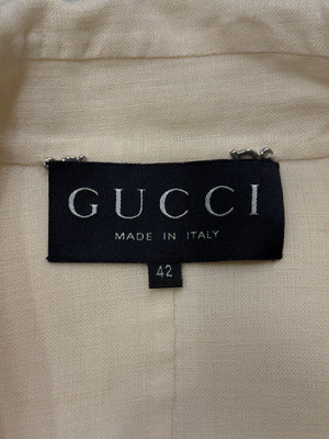 1996 Gucci by Tom Ford caban linen coat