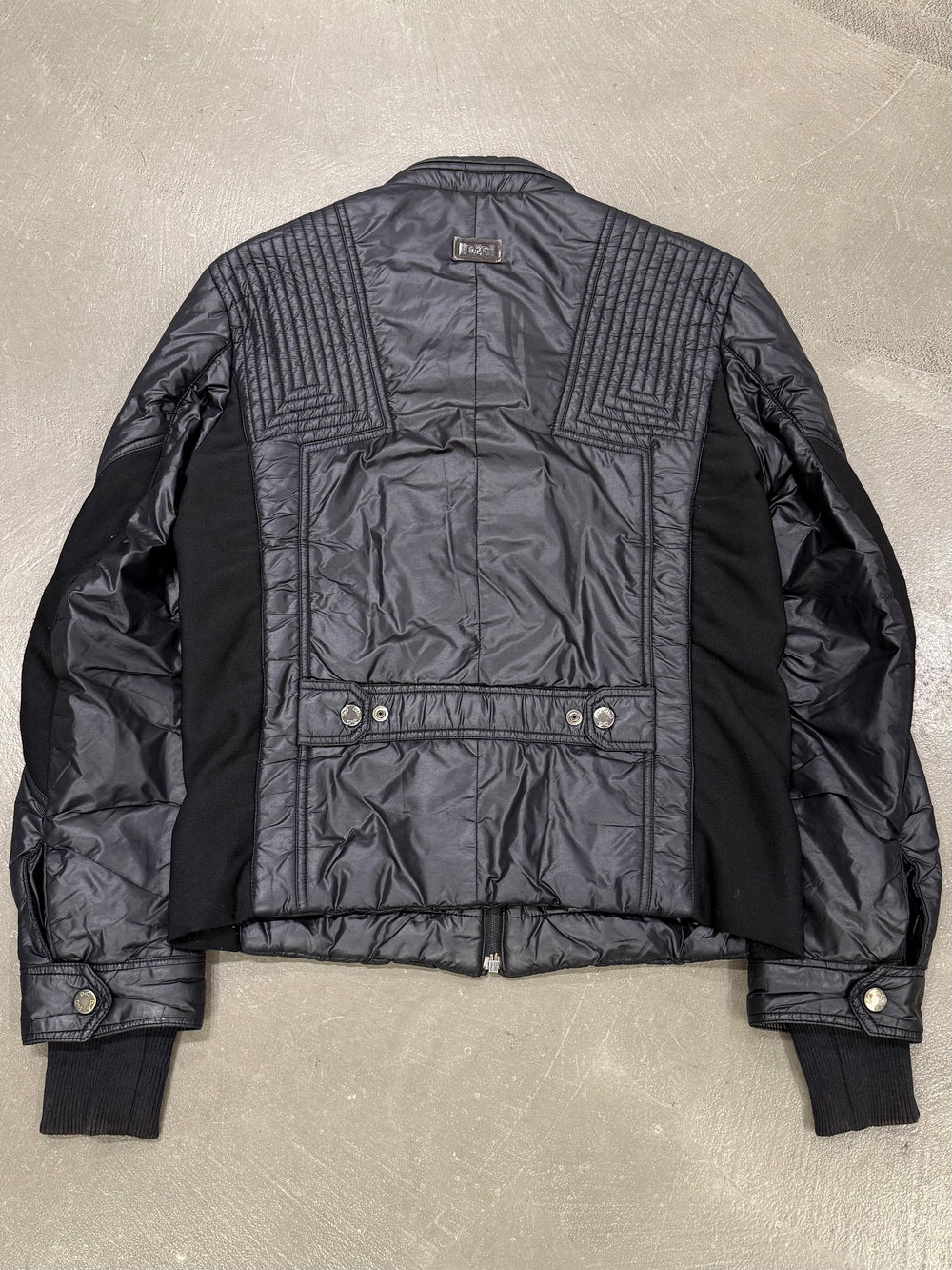 2000s Dolce & Gabbana astro moto nylon buffer jacket