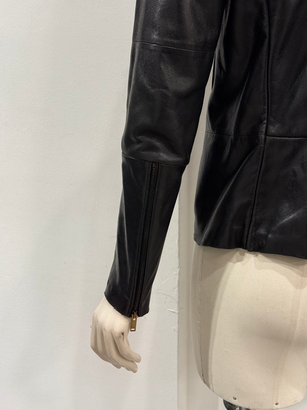 A/W2013 Maison Margiela MM6 fitted leather jacket