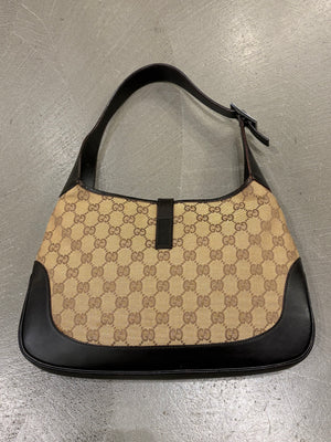 2000s Gucci Monogram GG Jackie shoulder bag