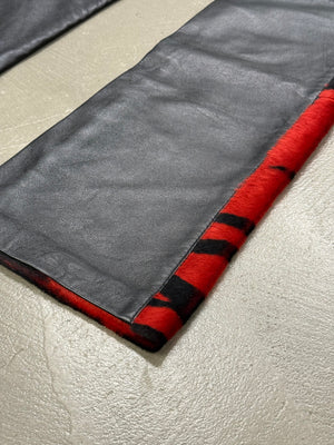 2000s Cavalli hybrid tiger leather pants