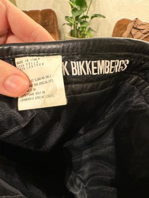 1990s Dirk Bikkembergs all around zipper leather pants