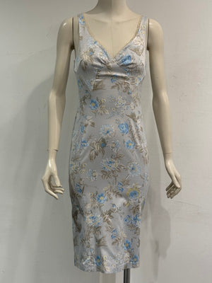 2000s Dolce & Gabbana floral print midi dress