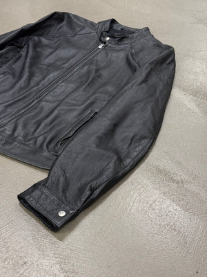 2000s Versace leather jacket