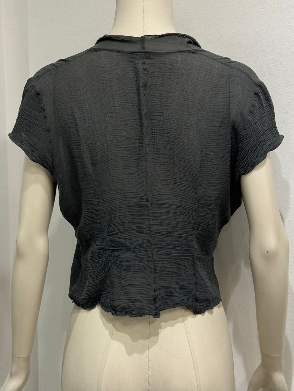 1990s Emporio Armani sheer shirt top