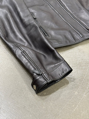 2000s Gucci by Tom Ford biker leather jacket