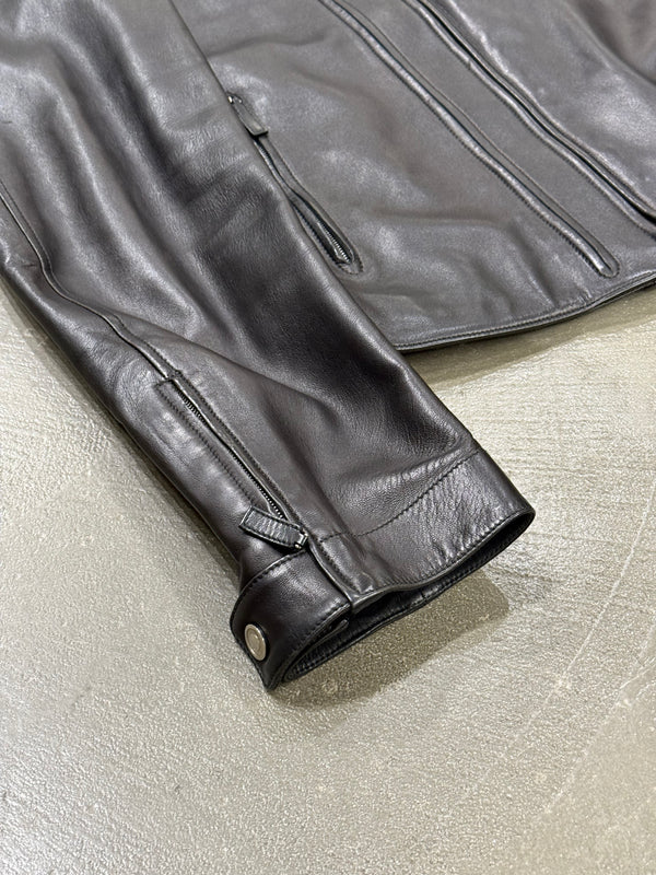 2000s Gucci by Tom Ford biker leather jacket