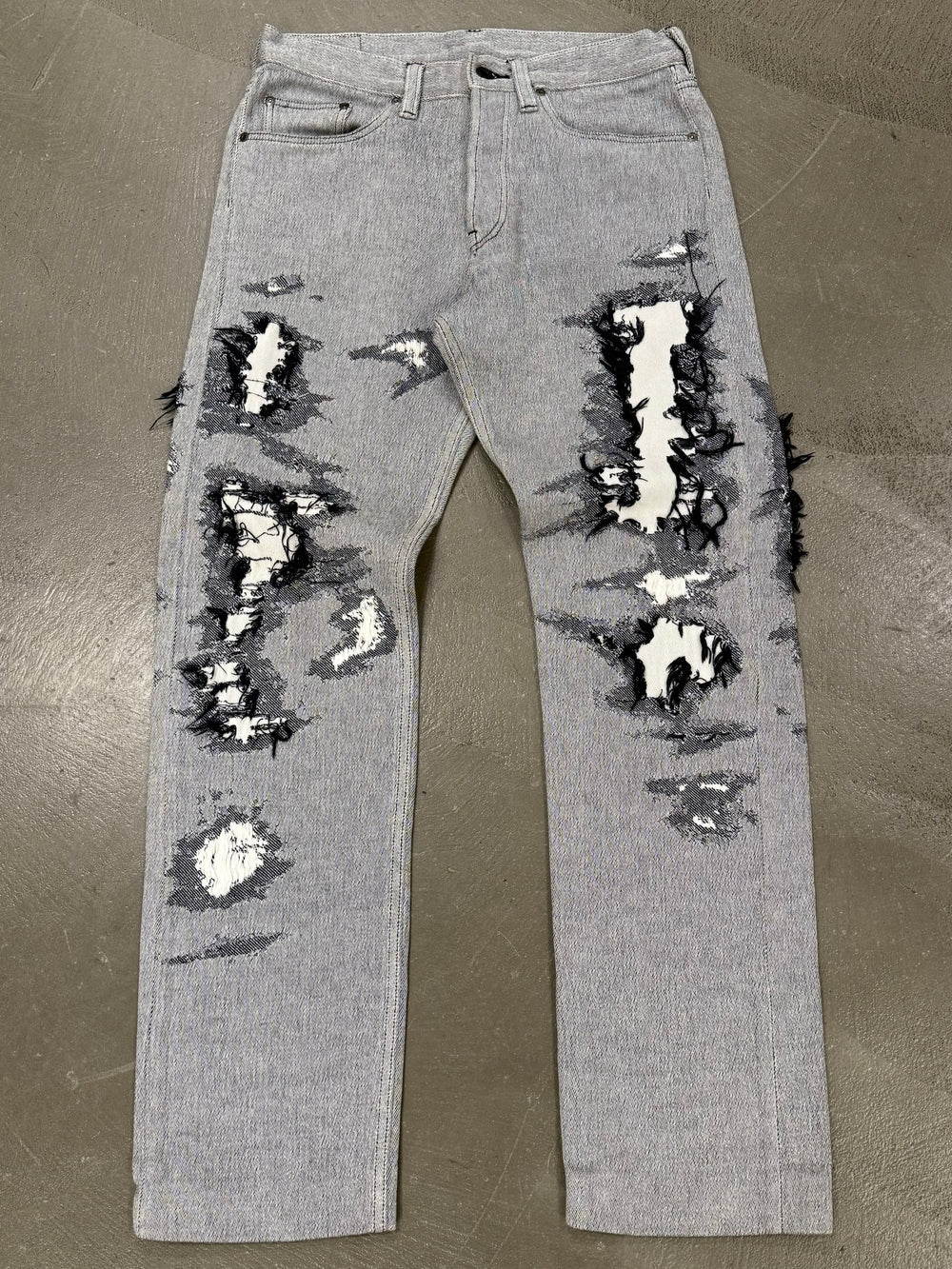 2000s Issey Miyake A-POC distressed pants