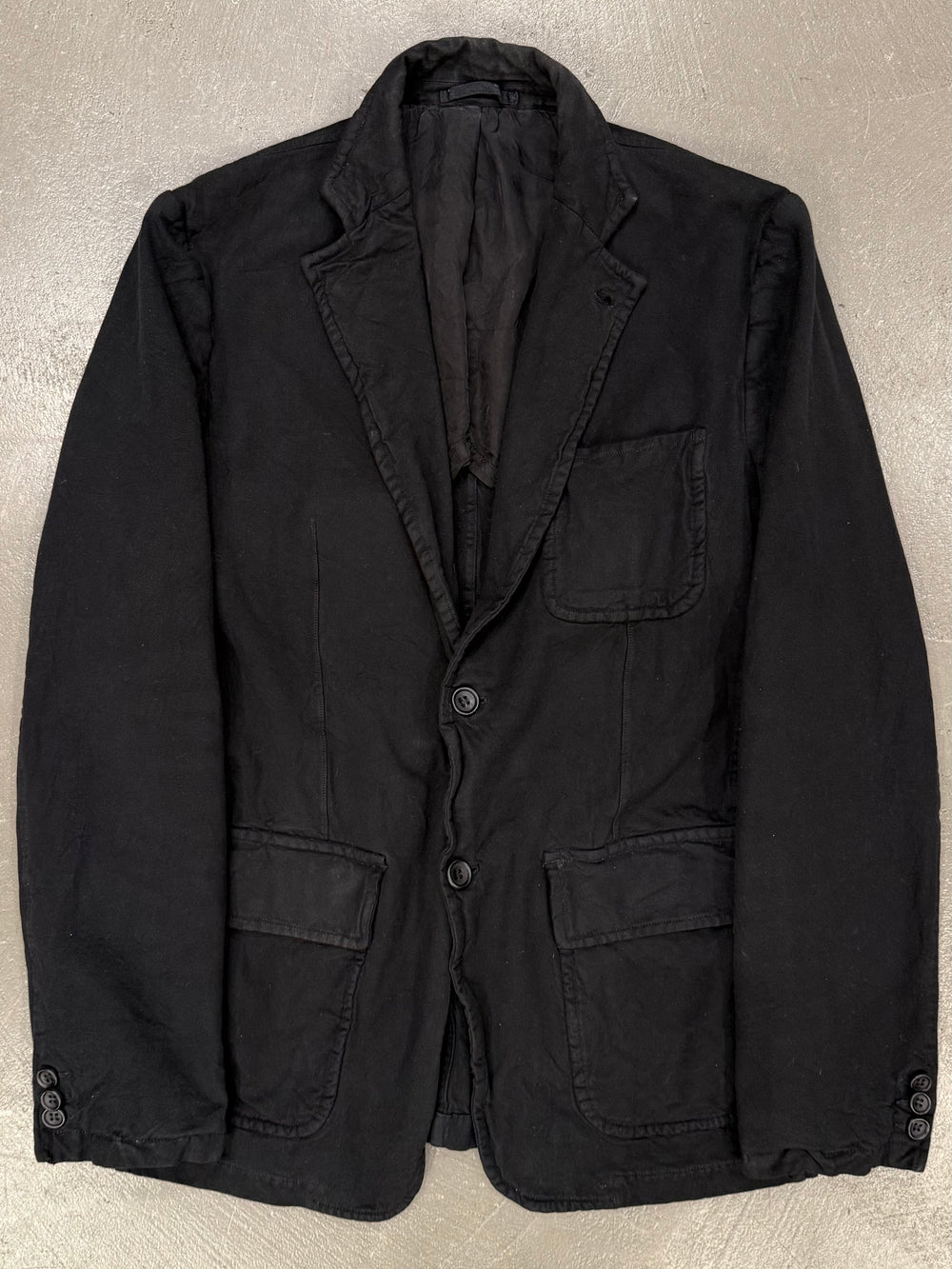 2000s Comme des Garçons black washed blazer