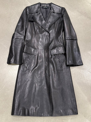 2004 Gucci by Tom Ford leather trench coat