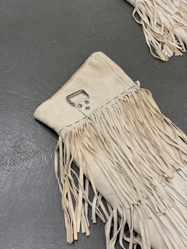 S/S2004 Dolce & Gabbana western fringe high boots