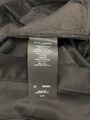 2021 Saint Laurent slim-fit pants