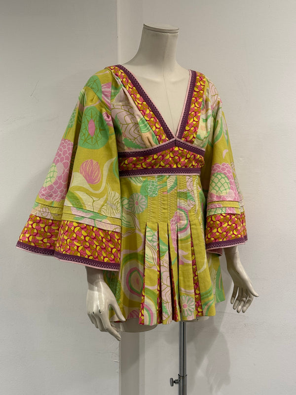 S/S2004 Dolce & Gabbana floral abstract mini dress