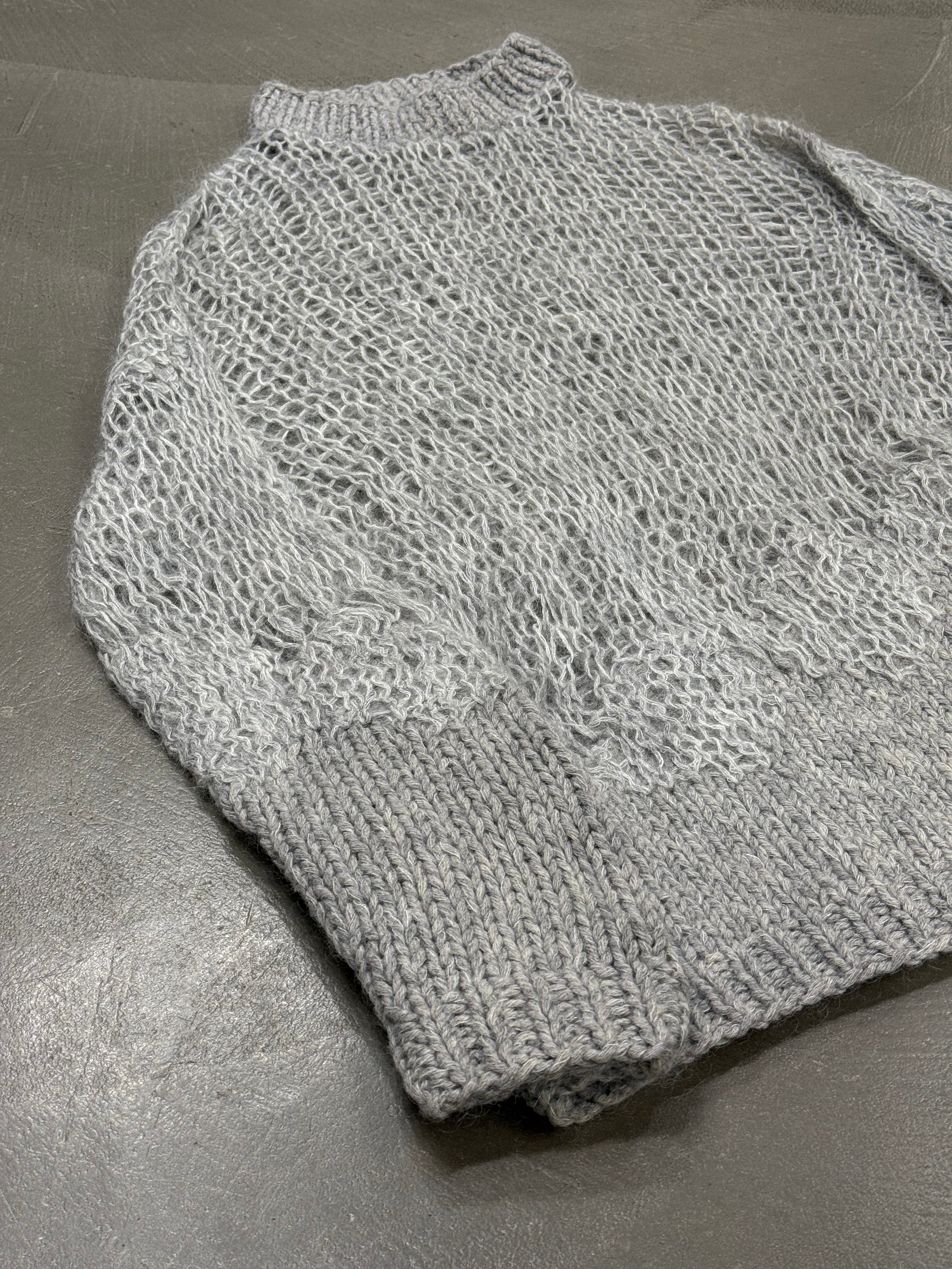 maison margiela マルジェラ　mohair knit tops L A/W2014 Maison Margiela loose knit punk mohair sweater