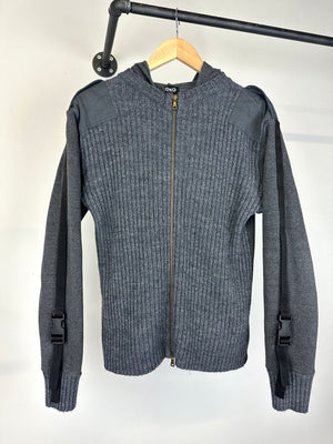 AW2003 Dolce & Gabbana bondage wool knit hoodie