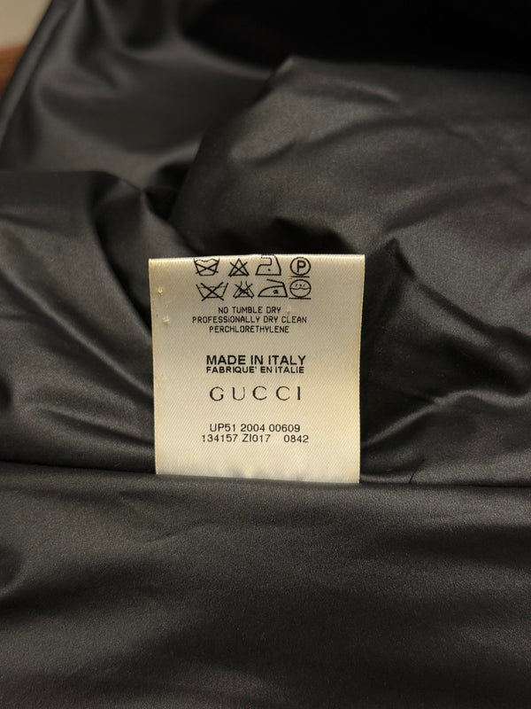 2004 Gucci by Tom Ford technical nylon paneled bomber jacket