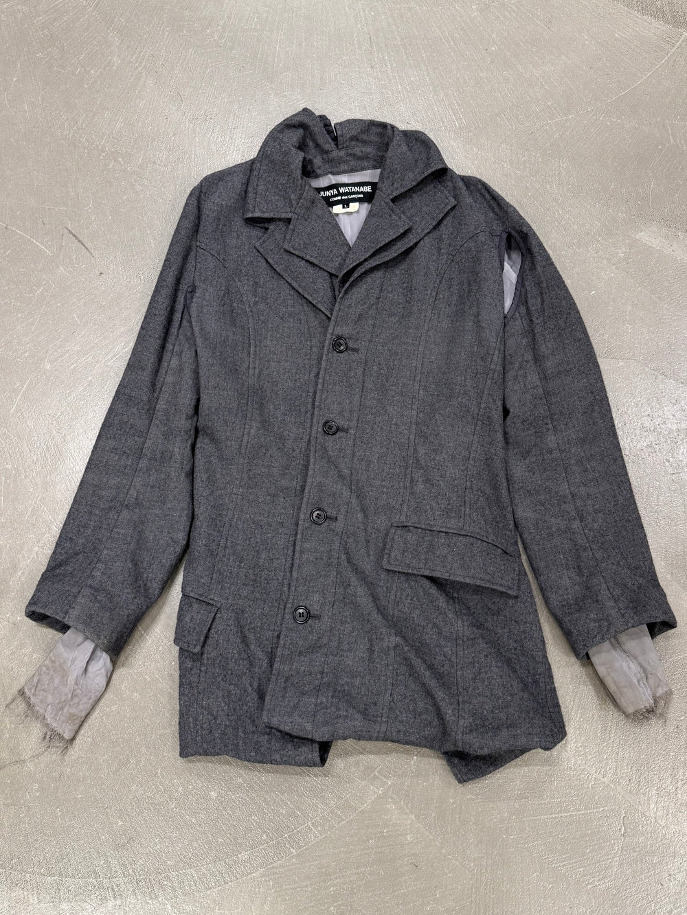 2007 Junya Watanabe deconstructed wool blazer