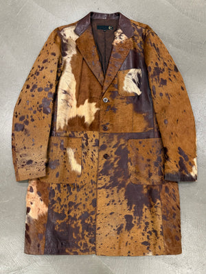 A/W2004 Roberto Cavalli pony hair leather coat