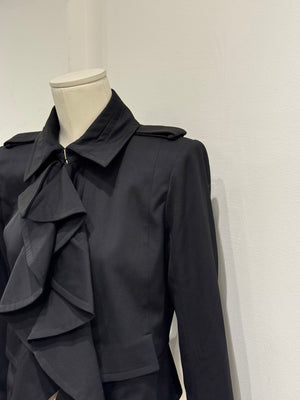 2003 Yves Saint Laurent by Tom Ford runway ruffle jacket