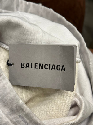 2022 Balenciaga oversize upside down Paris hoodie