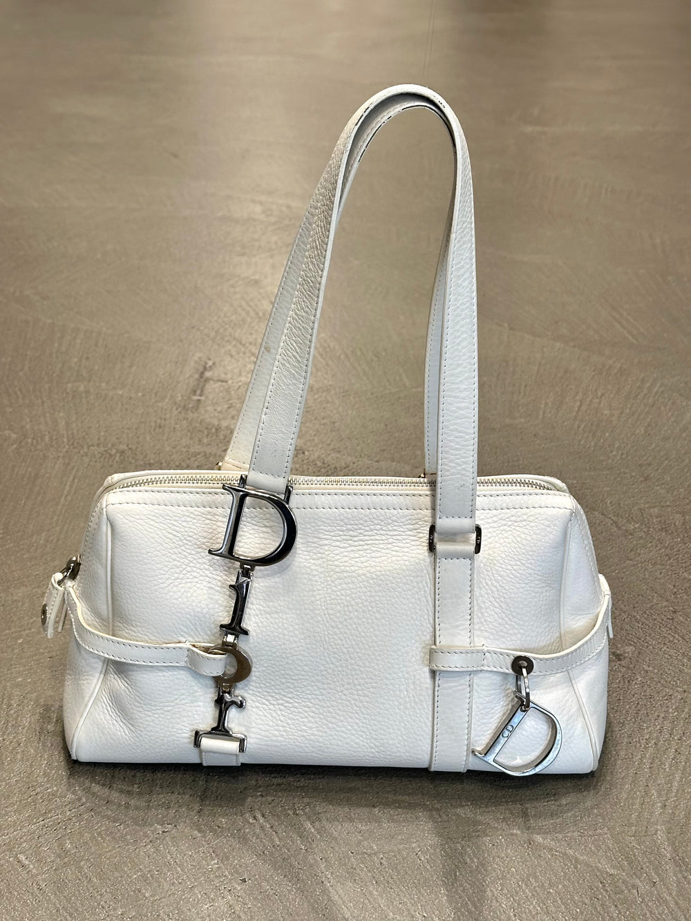 2000S Christian Dior by John Galliano leather bag with charms