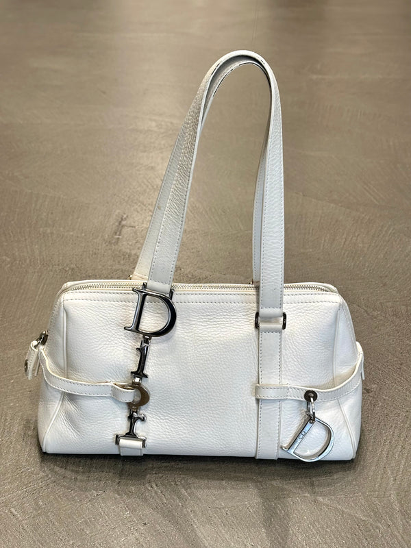2000S Christian Dior by John Galliano leather bag with charms