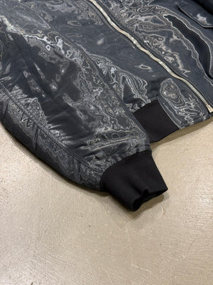 2021 Givenchy liquid metal iridescent bomber