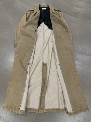 2010s Saint Laurent Paris sample long cotton trench