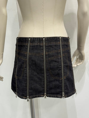 S/S 2004 Dolce & Gabbana full zip mini skirt