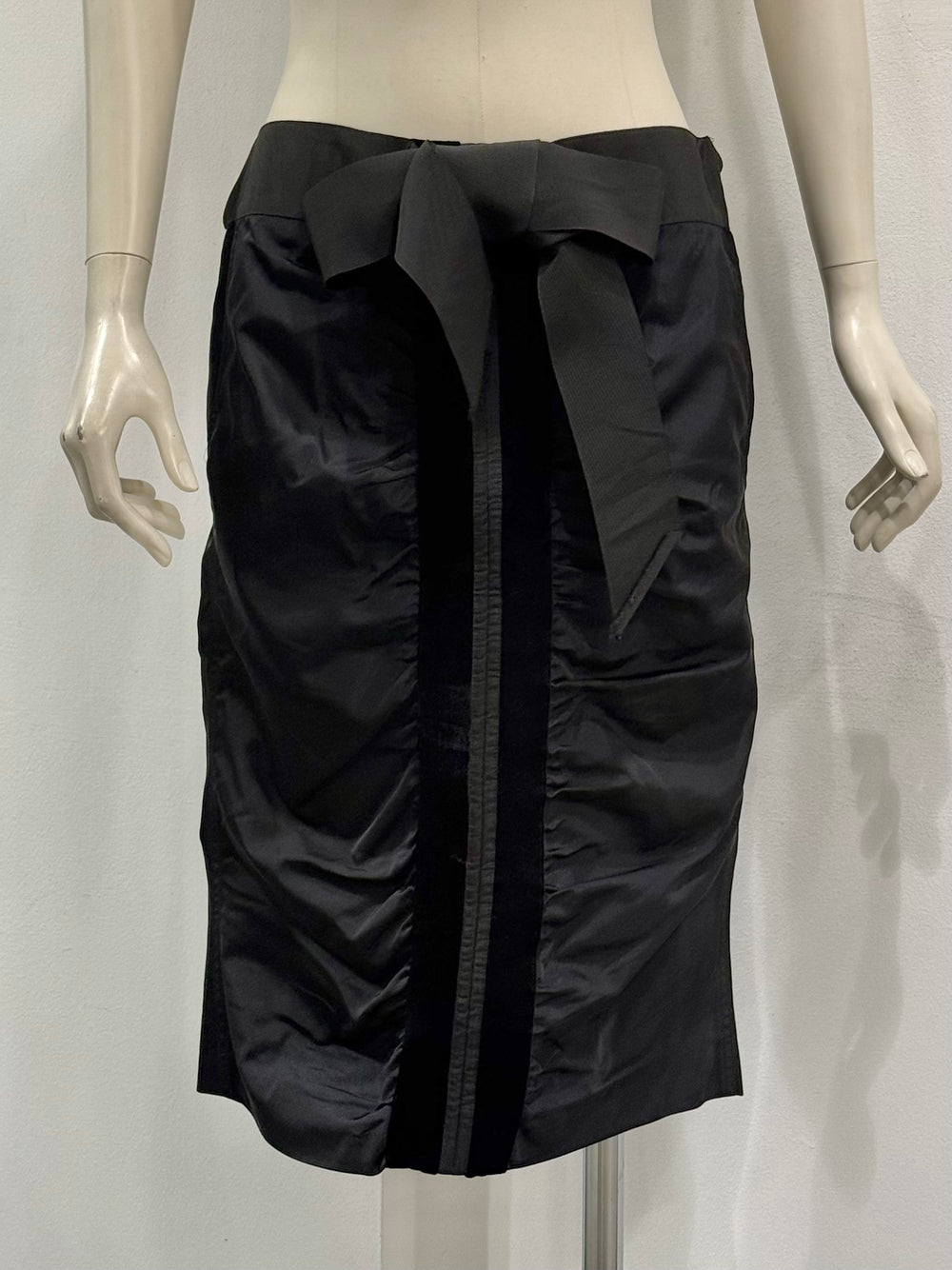 2002 Yves Saint Laurent by Tom Ford velvet silk skirt