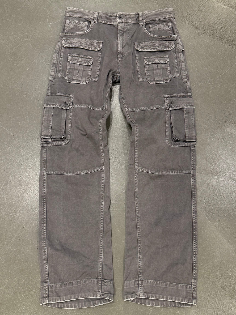 2000s Dolce & Gabbana multi pocket washed cargo pants