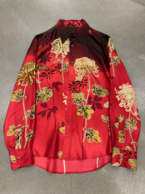 SS2001 Gucci by Tom Ford Chrysanthemum Silk Shirt